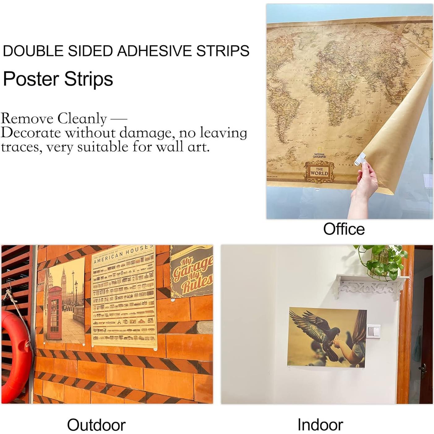 48 Tiras Adhesivas Removibles Karsbarwe para Colgar sin Daños