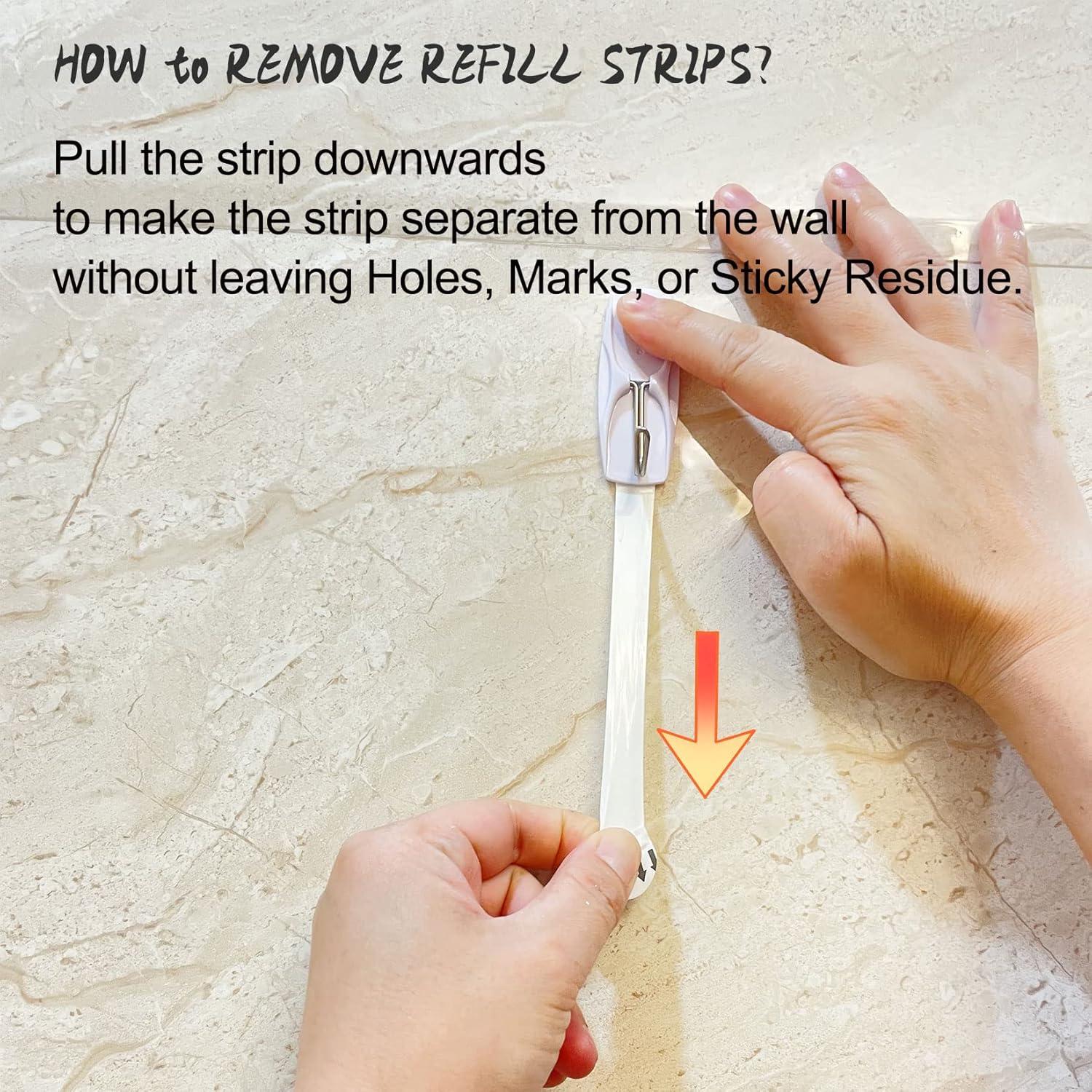 48 Tiras Adhesivas Removibles Karsbarwe para Colgar sin Daños