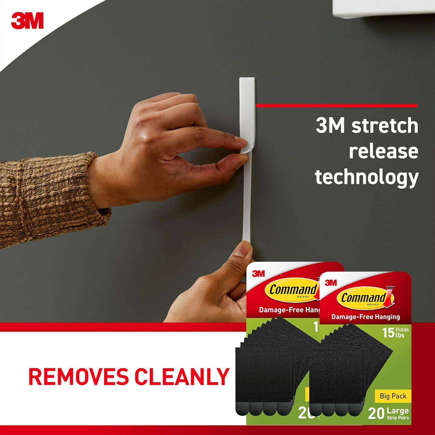 Tiras Adhesivas para Colgar Cuadros Command 40 Pares 7.26 kg