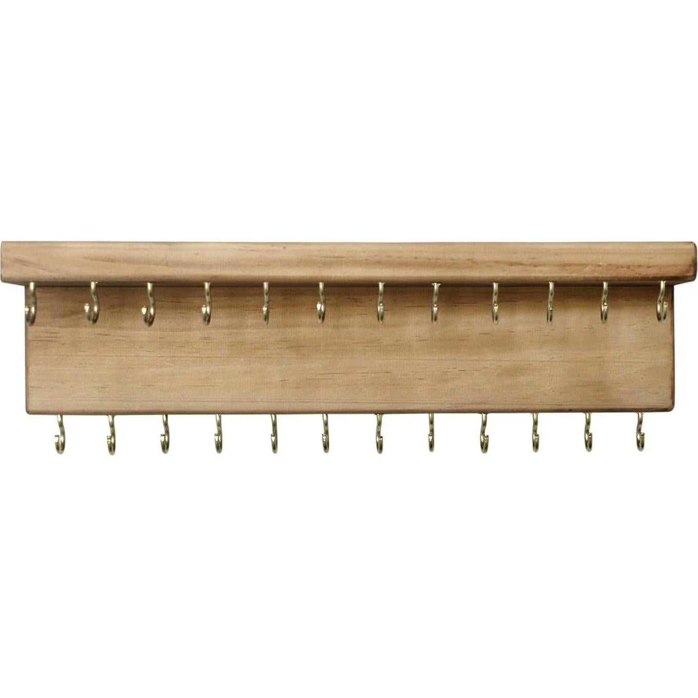 Organizador de Joyería SANY DAYO HOME 24 Ganchos Madera Rústica