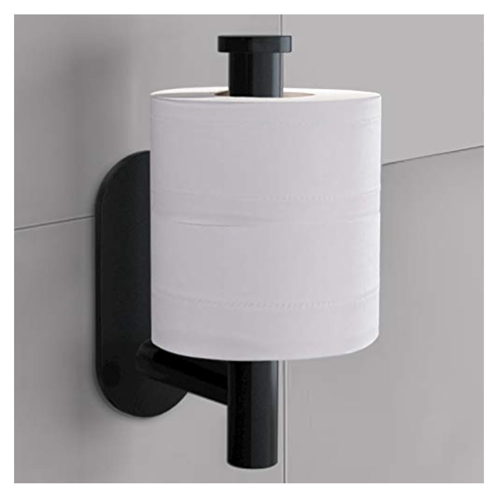 Soporte de Papel Higiénico Adhesivo Cerekony Acero Inoxidable Negro