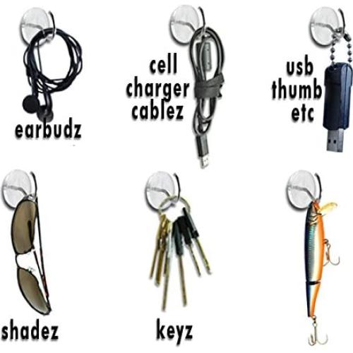 Chincheta con Gancho CraZy TACKz 36 Piezas Transparente