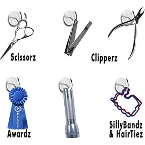 Chincheta con Gancho CraZy TACKz 36 Piezas Transparente