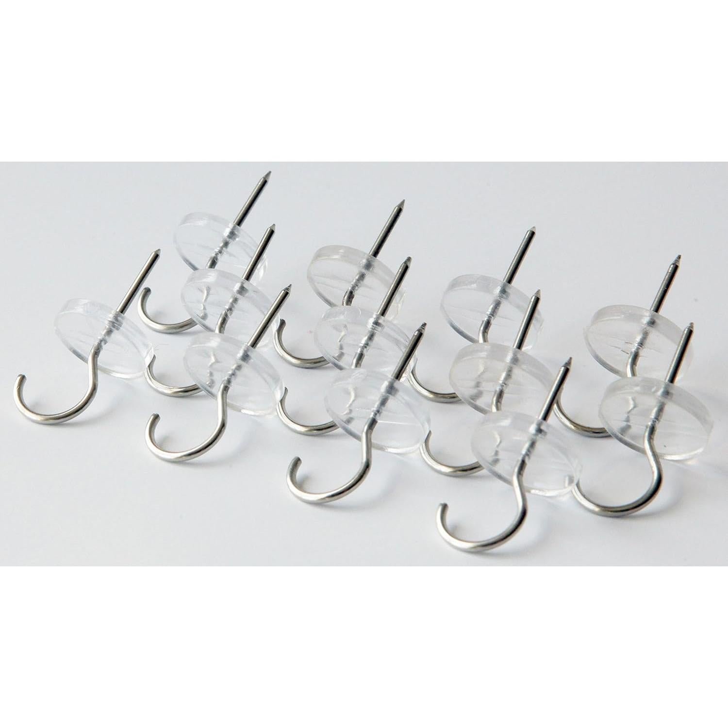 Chincheta con Gancho CraZy TACKz 36 Piezas Transparente