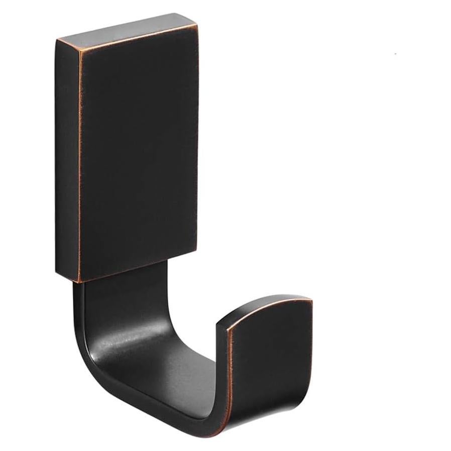 Gancho de Ropa BESy Cuadrado Bronce Aceitado Autoadhesivo