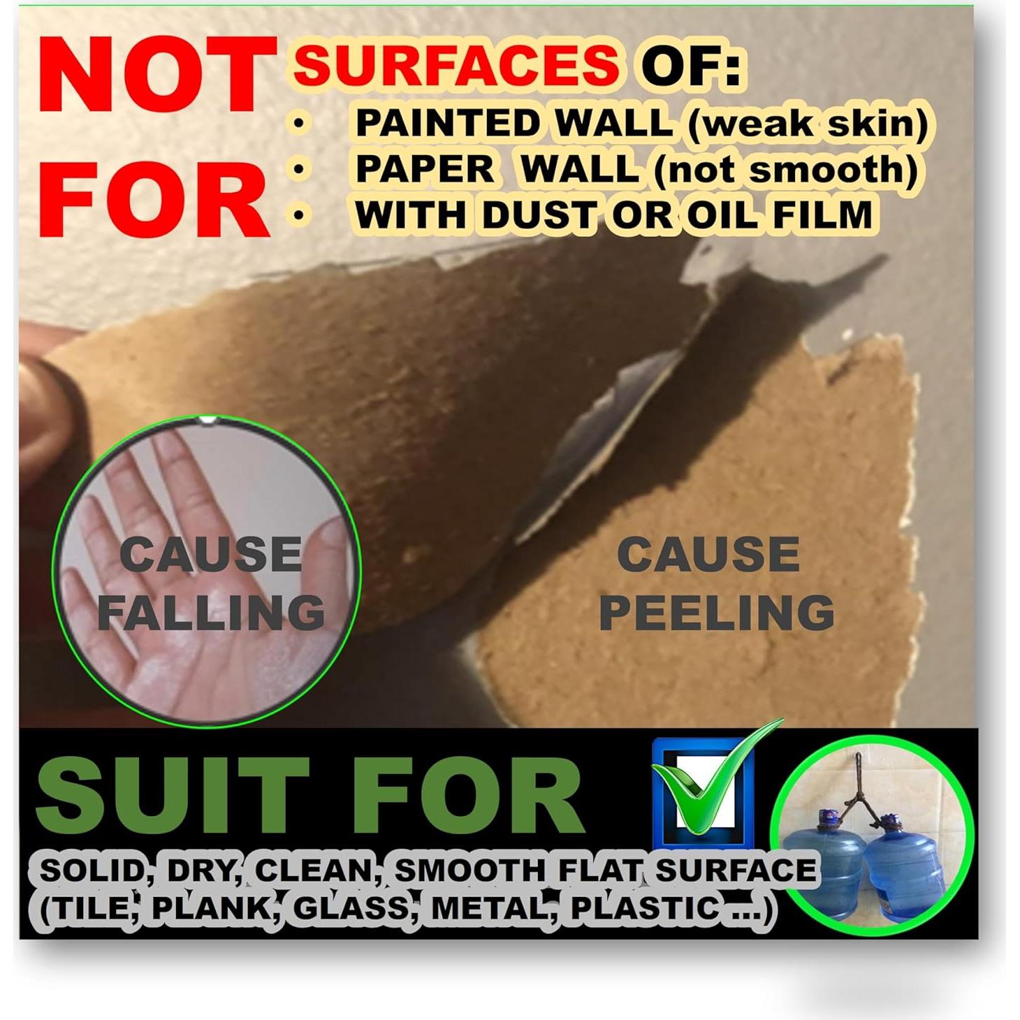 Ganchos Adhesivos de Alta Resistencia QUALIALL - 20 Paquetes, 15kg