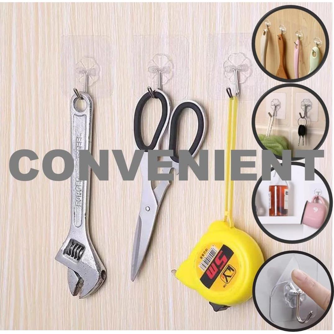 Ganchos Adhesivos de Alta Resistencia QUALIALL - 20 Paquetes, 15kg