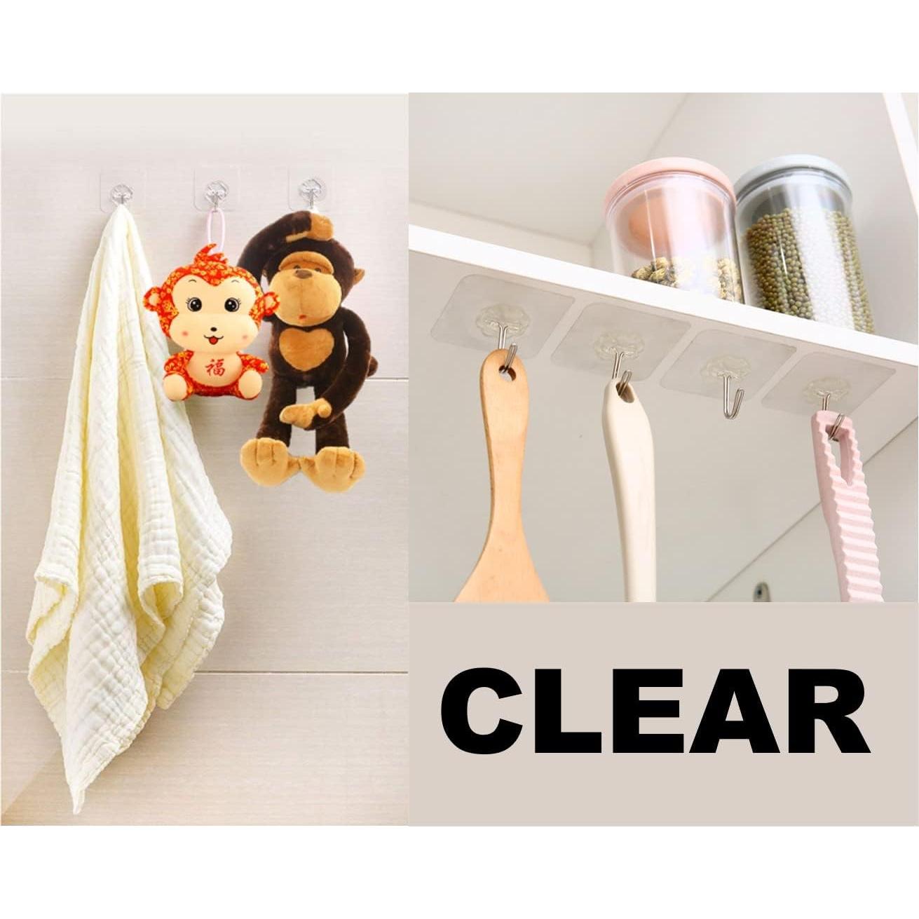 Ganchos Adhesivos de Alta Resistencia QUALIALL - 20 Paquetes, 15kg