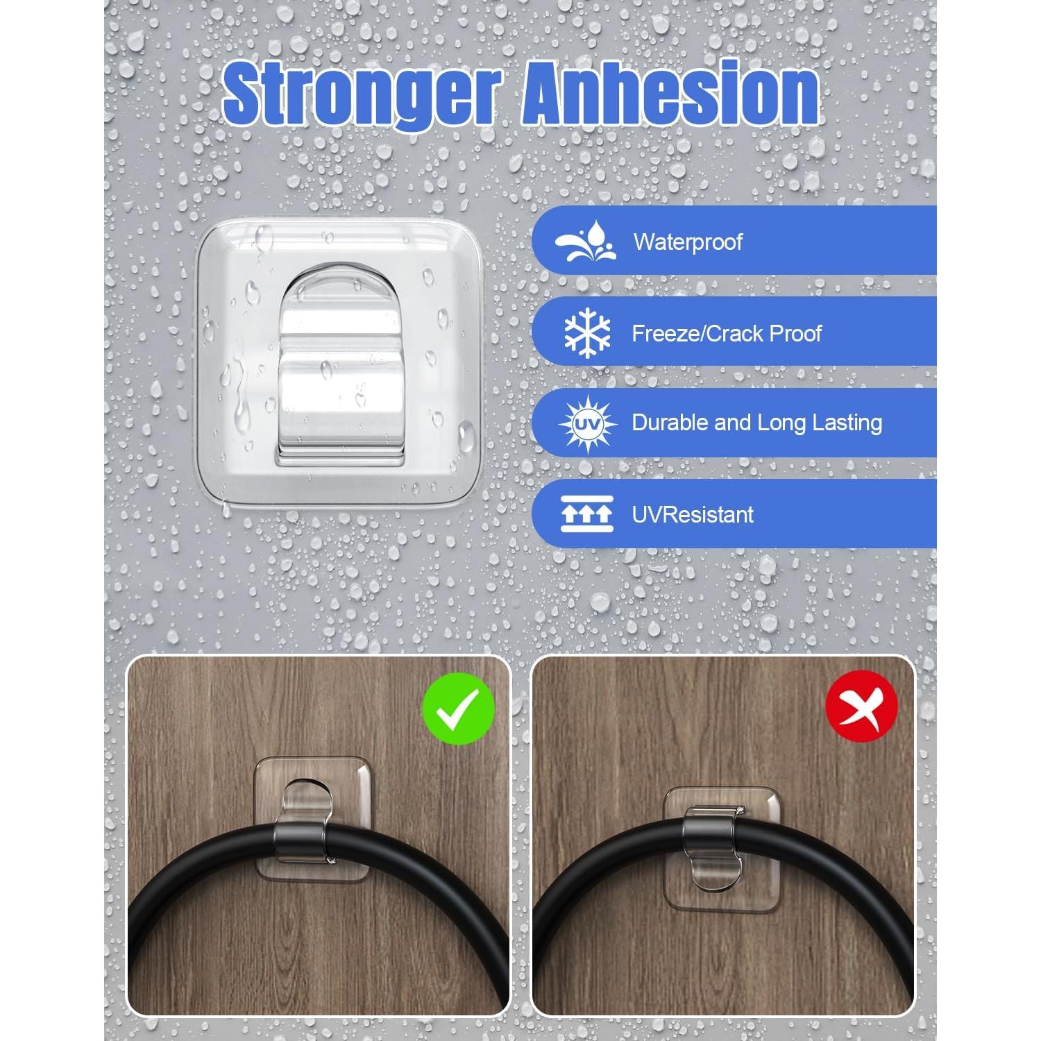 Ganchos Transparentes para Luces de Cuerda LZC - 25 Piezas