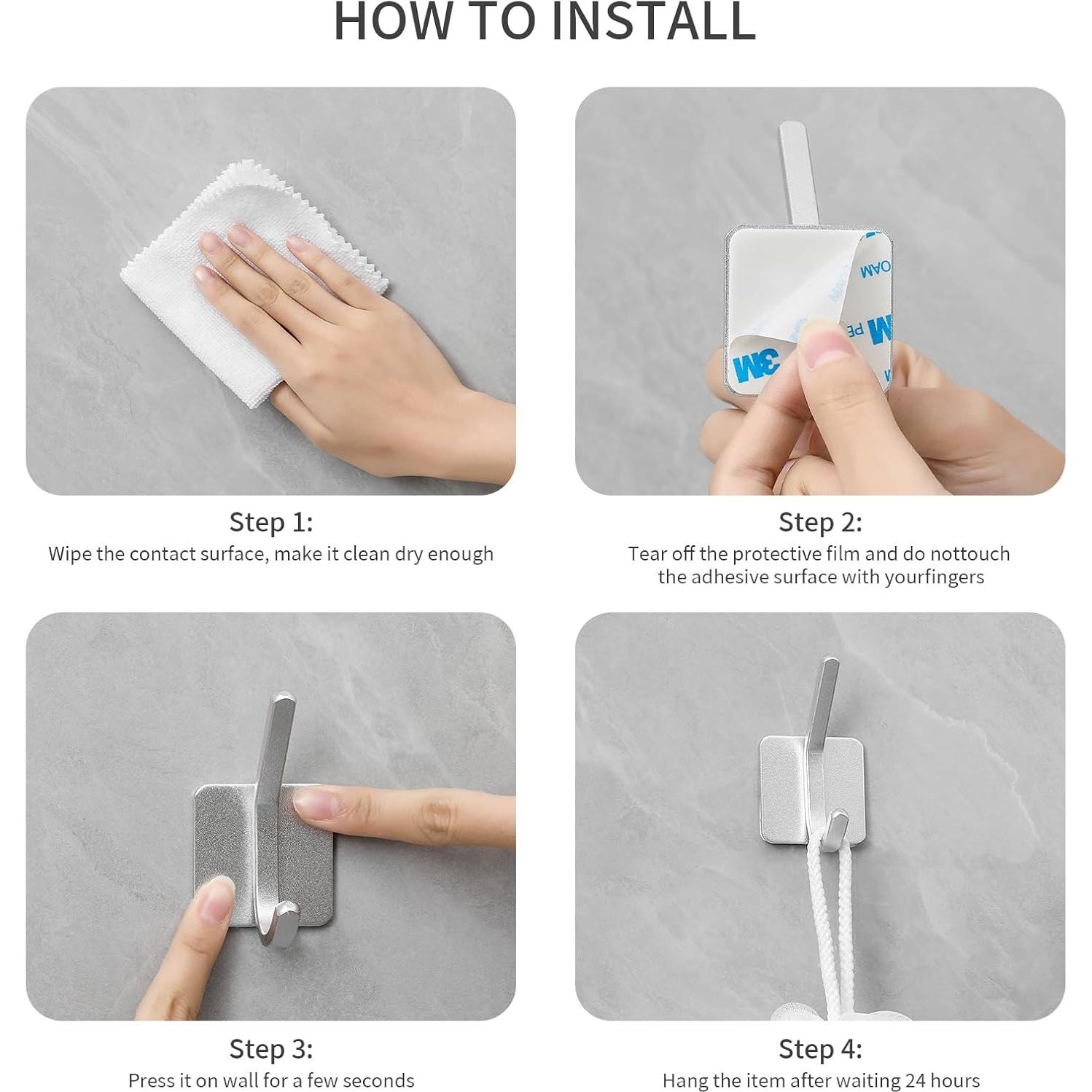 Ganchos Adhesivos Paoli - Alta Resistencia 4 PC 13.6kg