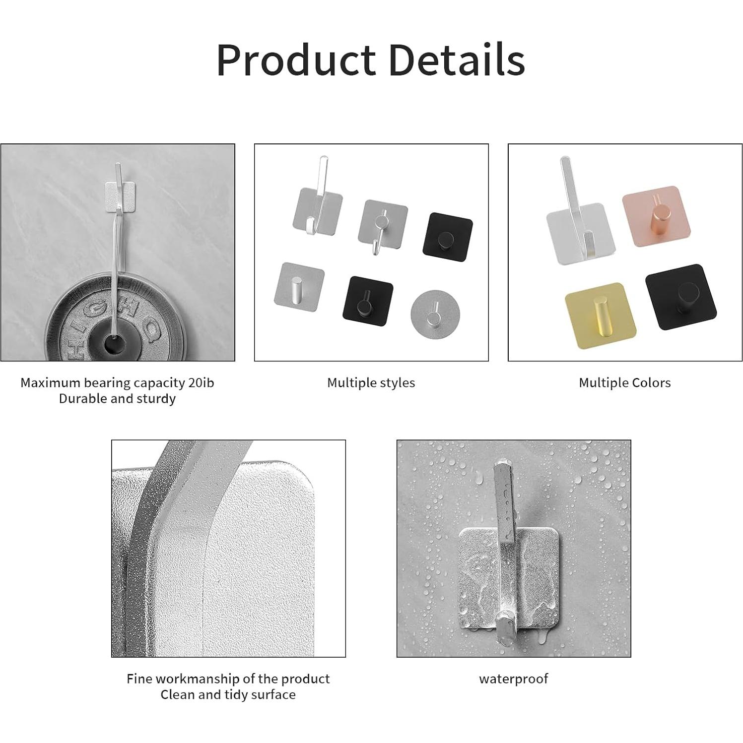 Ganchos Adhesivos Paoli - Alta Resistencia 4 PC 13.6kg