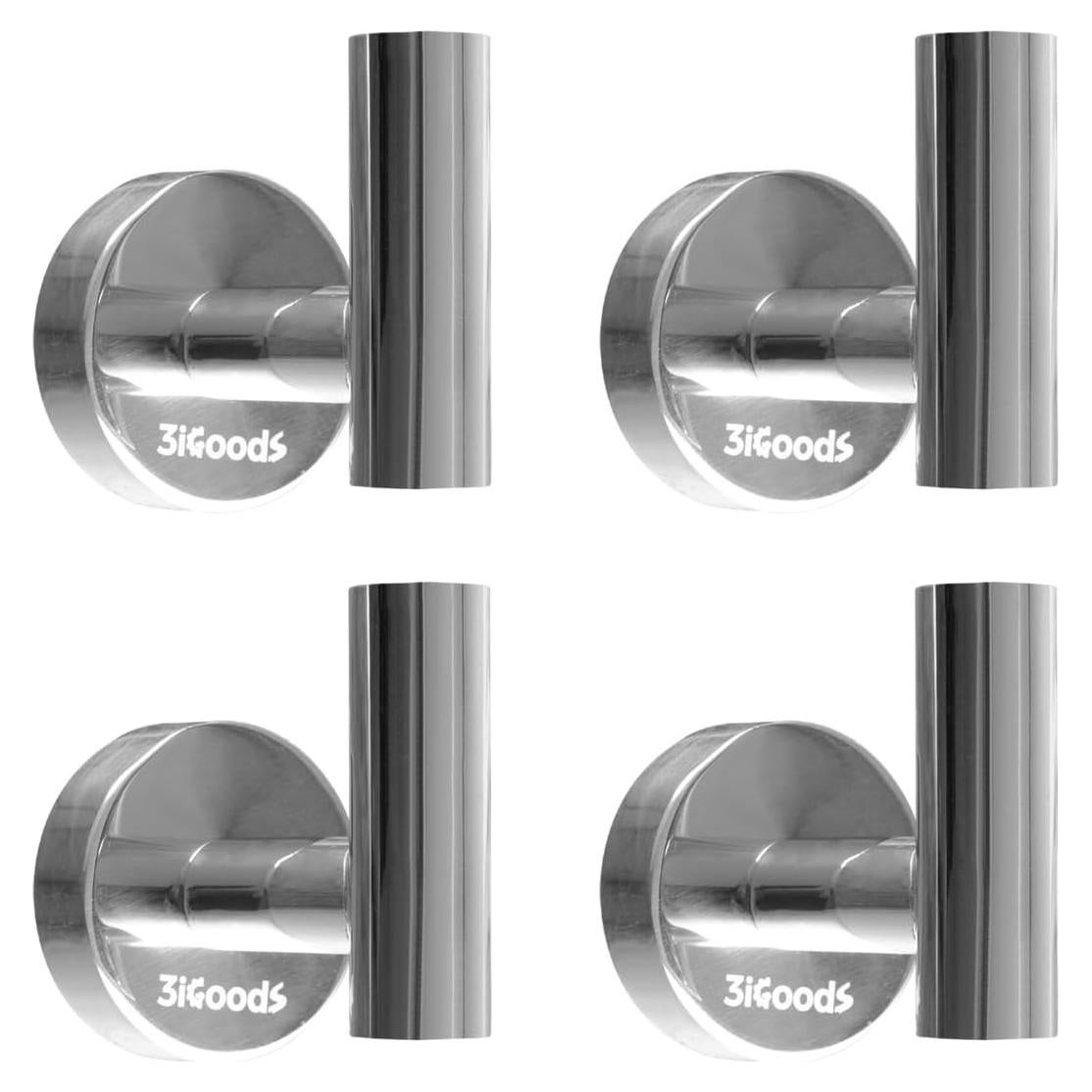 Ganchos de Pared 3iGoods de Acero Inoxidable - Paquete de 4