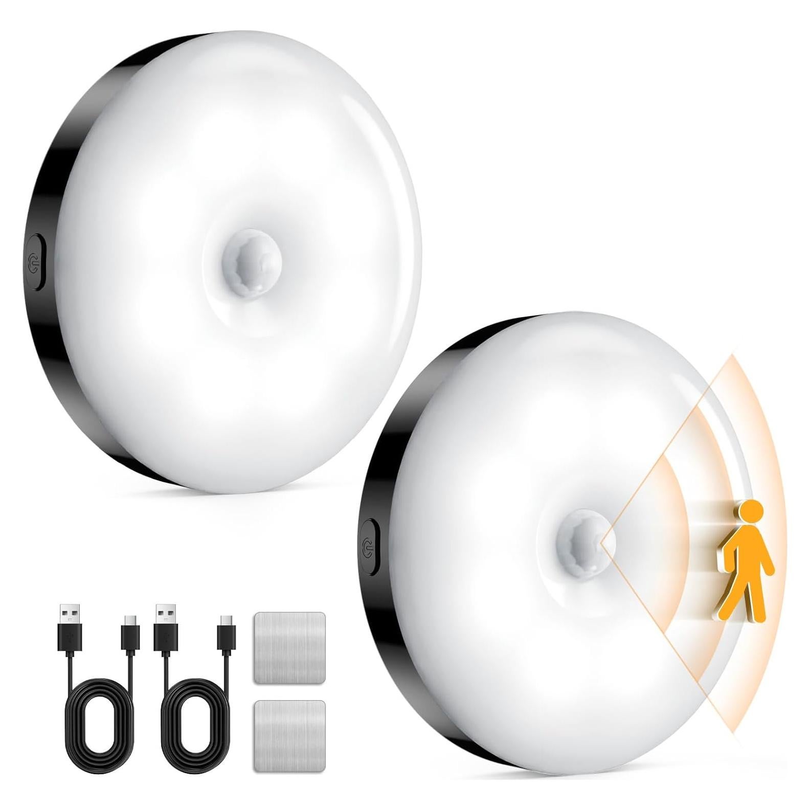 Sensor de Movimiento Luz Nocturna LED AXHHTVCGY Carga USB