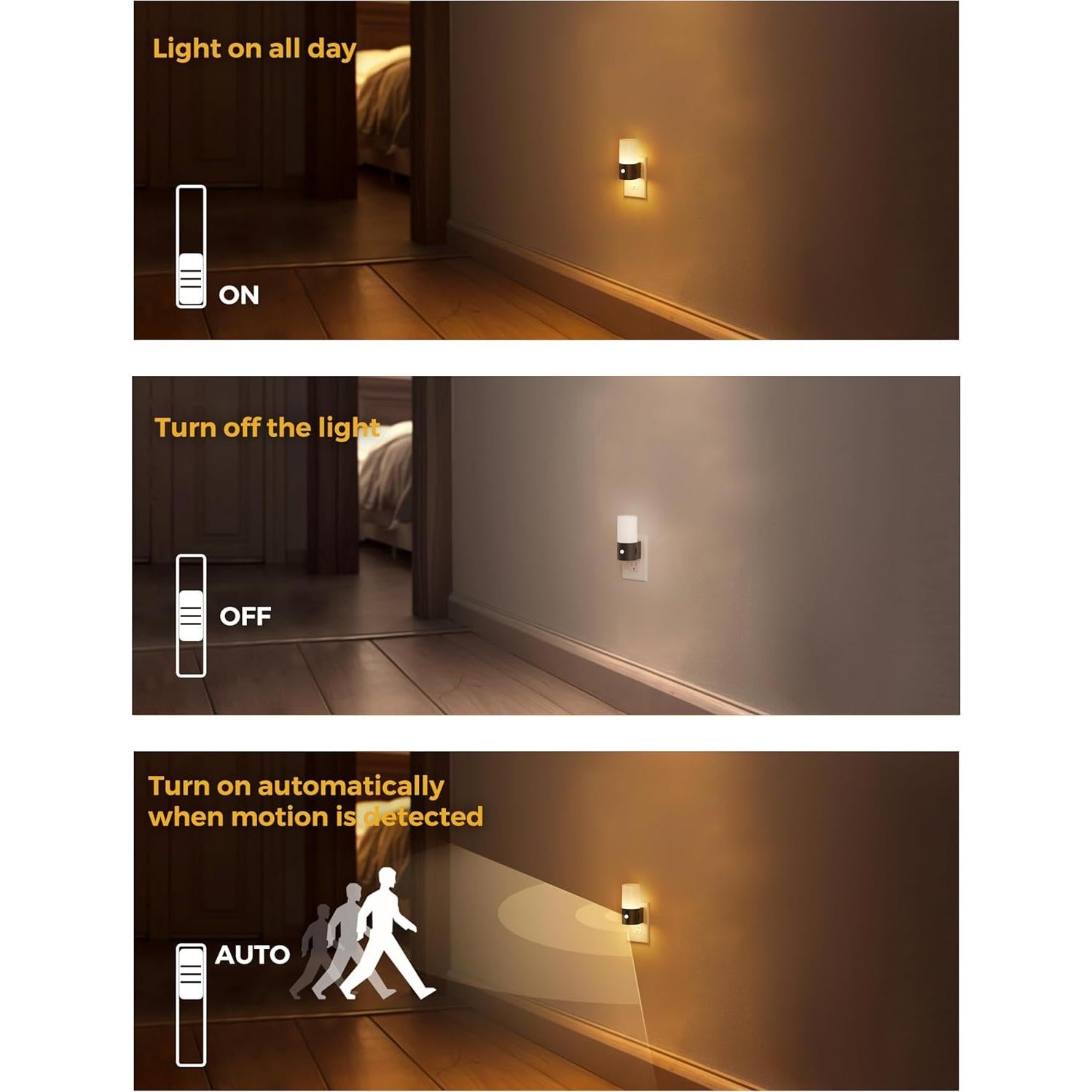 Luz Nocturna Regulable con Sensor de Movimiento LOHAS 100LM