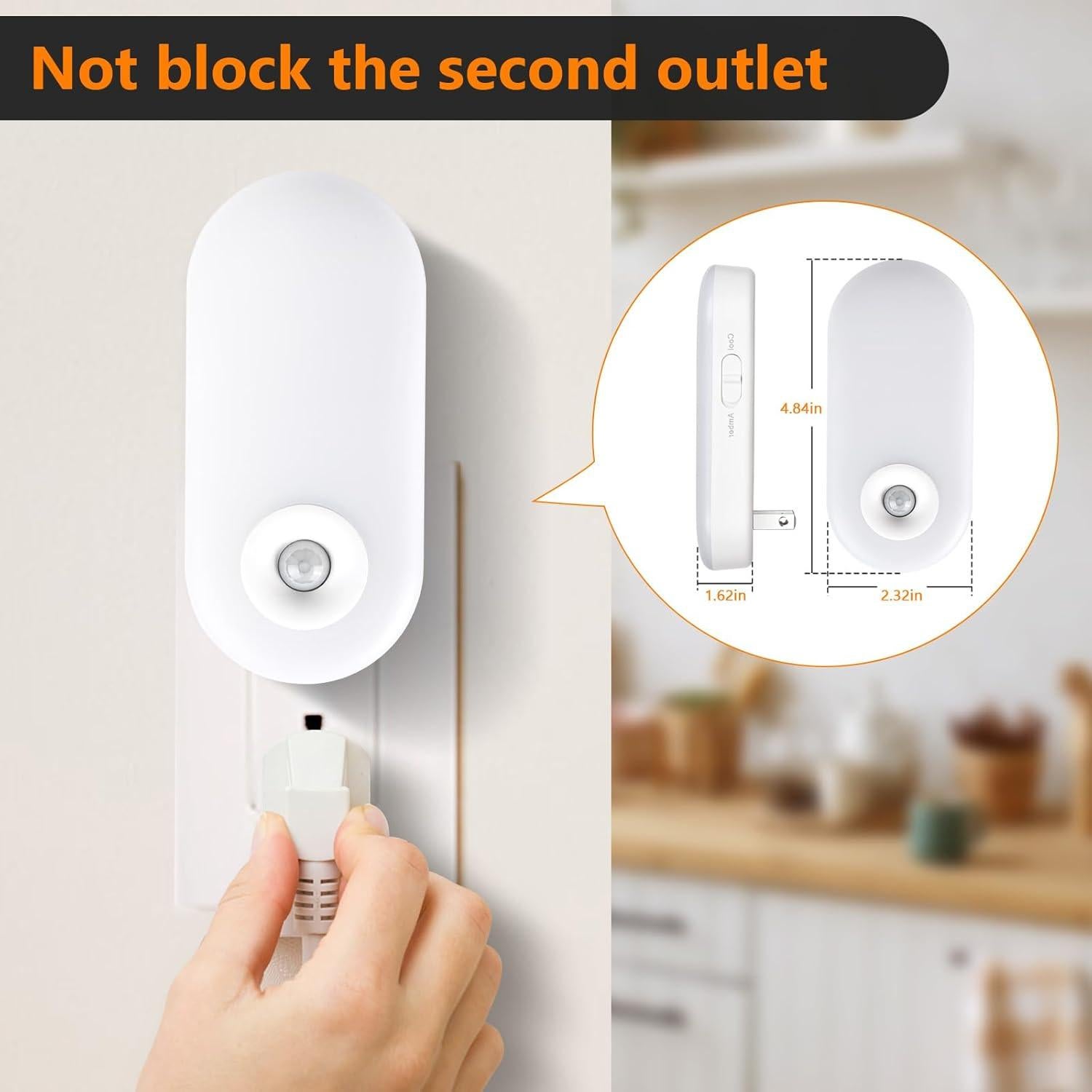 Luces Nocturnas Dawnrise con Sensor de Movimiento 2PK