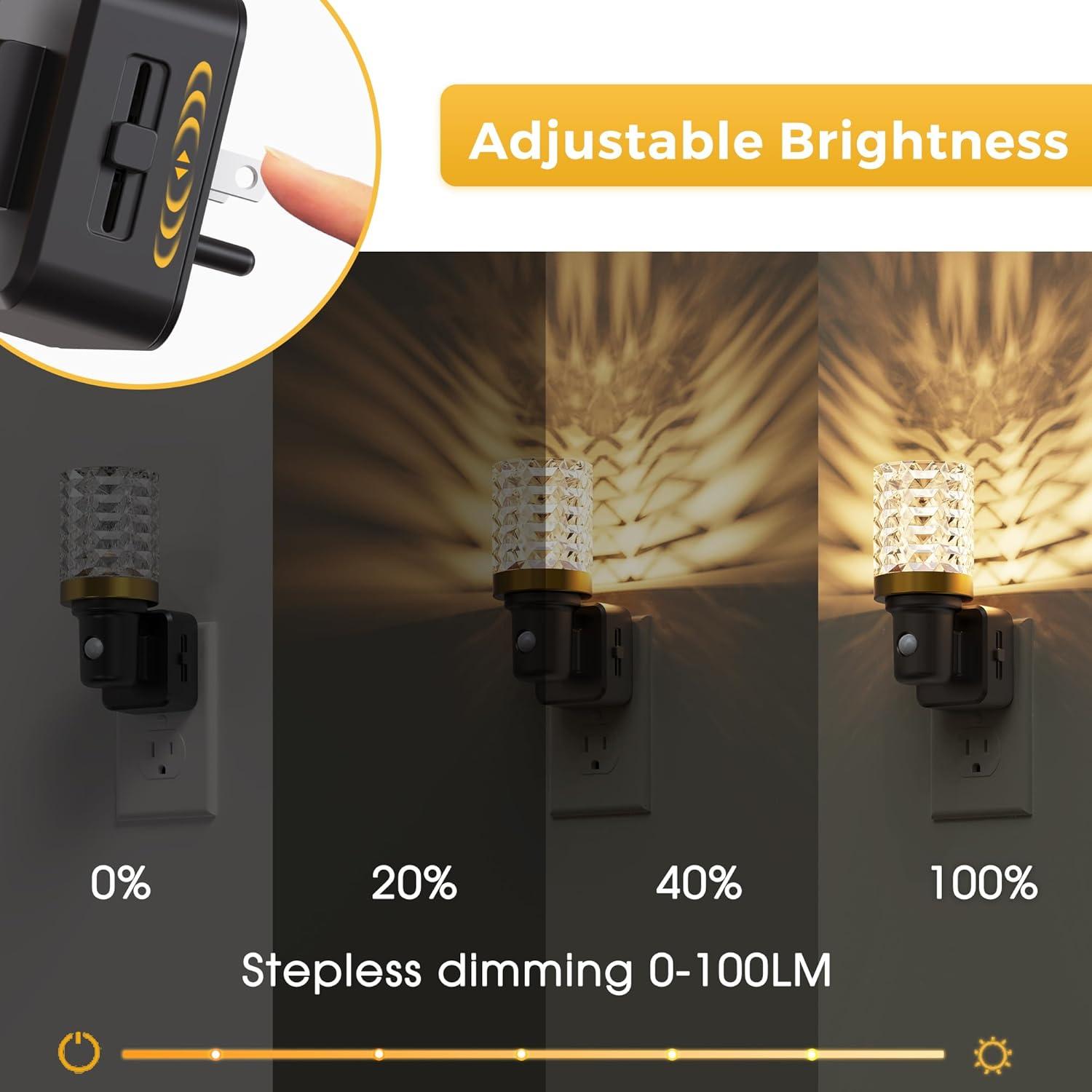 Luz Nocturna LOHAS con Sensor de Movimiento 0-100LM