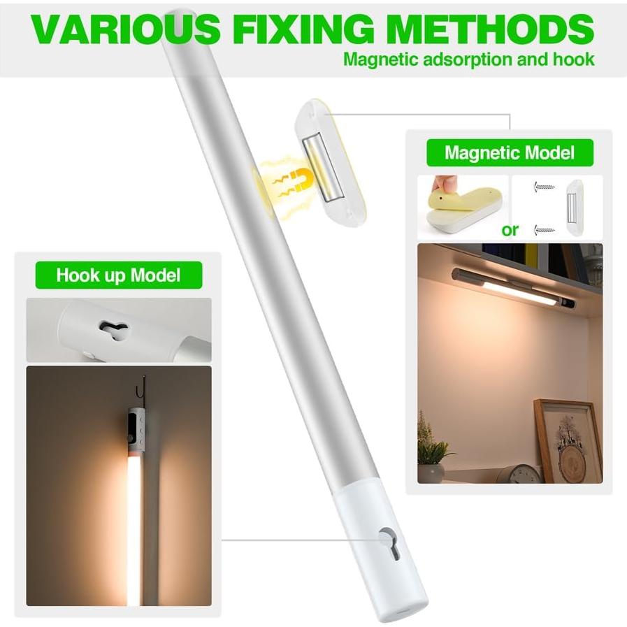 Luces de Armario LED Flohsen con Sensor de Movimiento Recargables