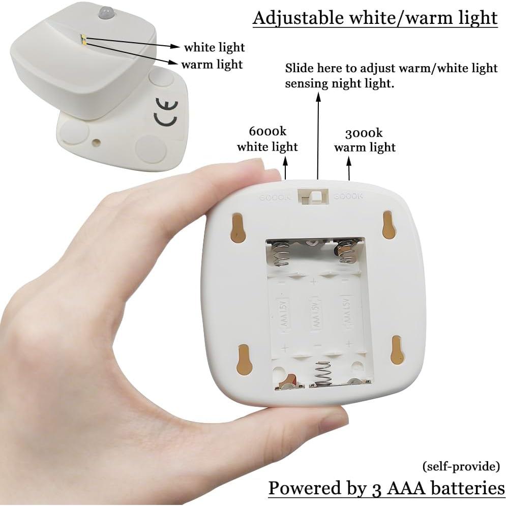 Luz Nocturna con Sensor de Movimiento CONSSS Y08, Doble Color