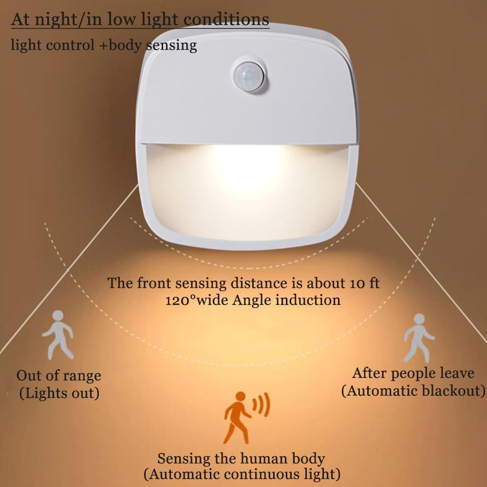 Luz Nocturna con Sensor de Movimiento CONSSS Y08, Doble Color
