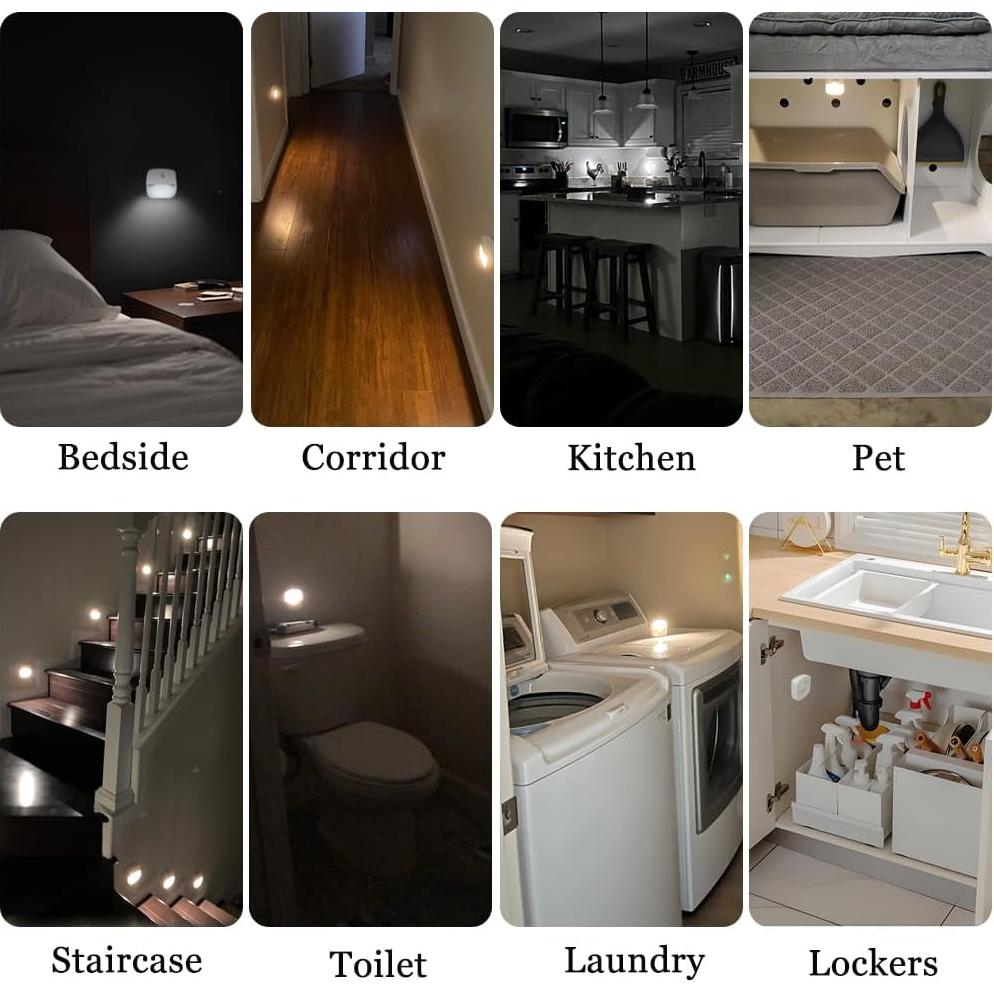 Luz Nocturna con Sensor de Movimiento CONSSS Y08, Doble Color