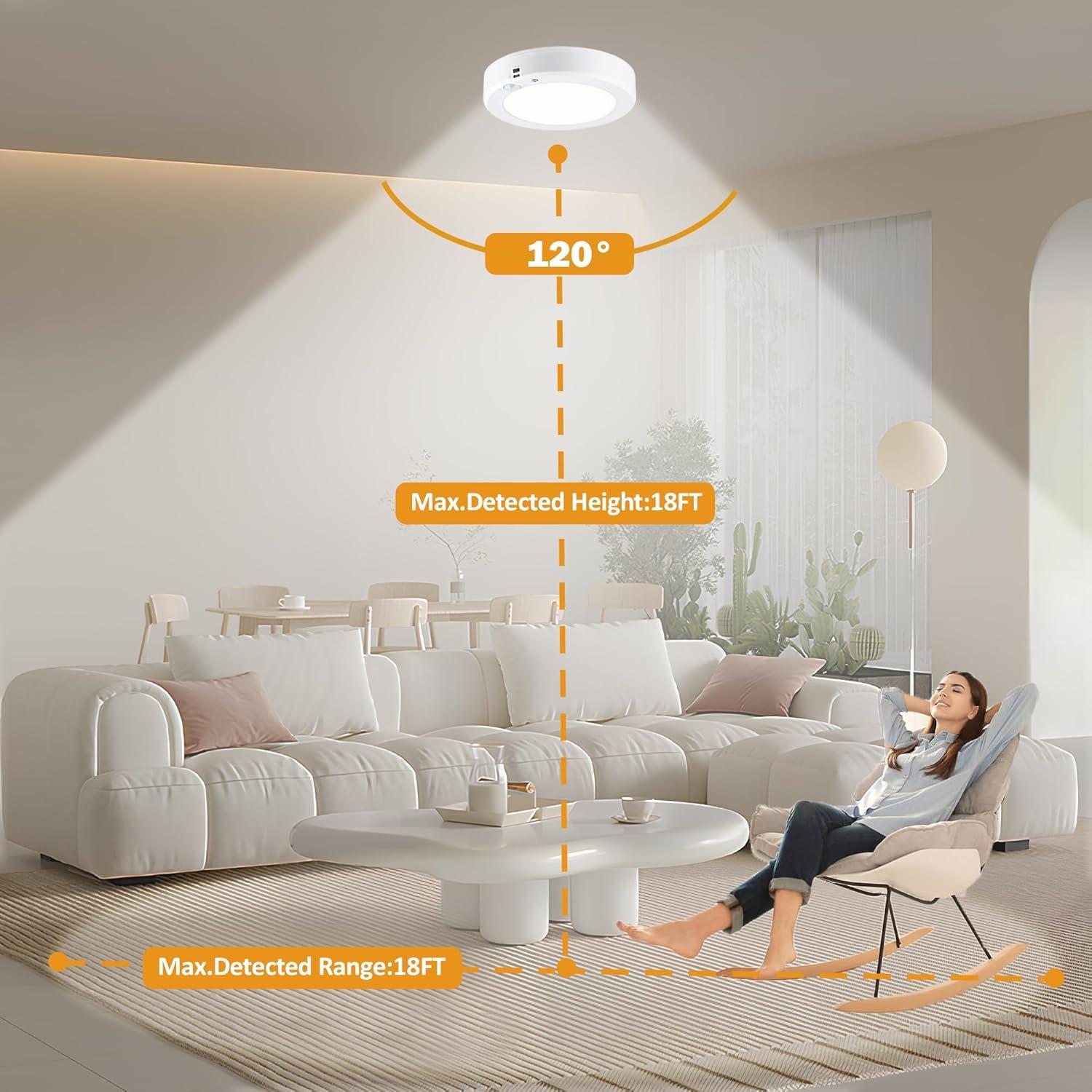 Luz de Techo LED LIT-PaTH 15.5cm con Sensor de Movimiento