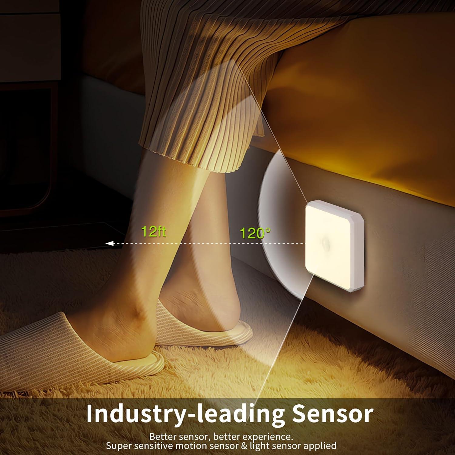 Sensor de Movimiento Luz Nocturna SMASOON 4000K Paquete de 3