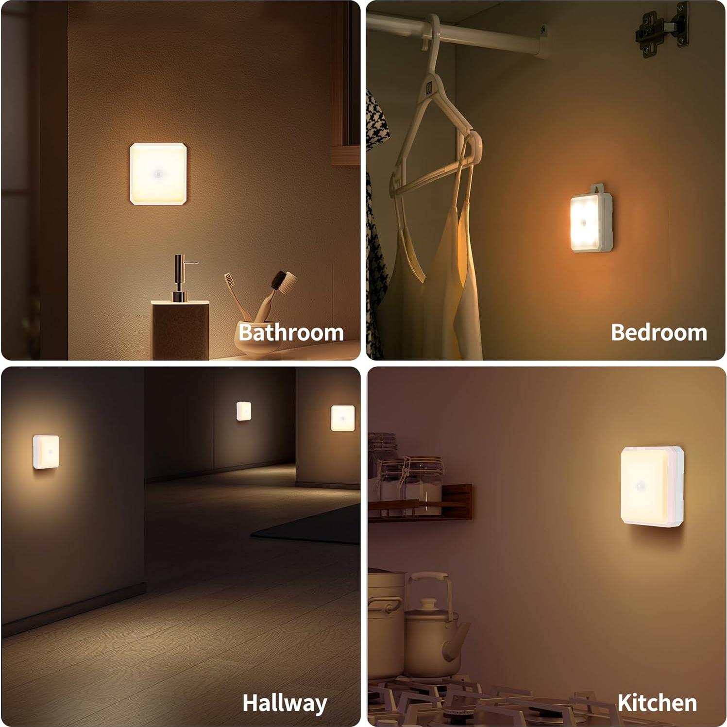 Sensor de Movimiento Luz Nocturna SMASOON 4000K Paquete de 3