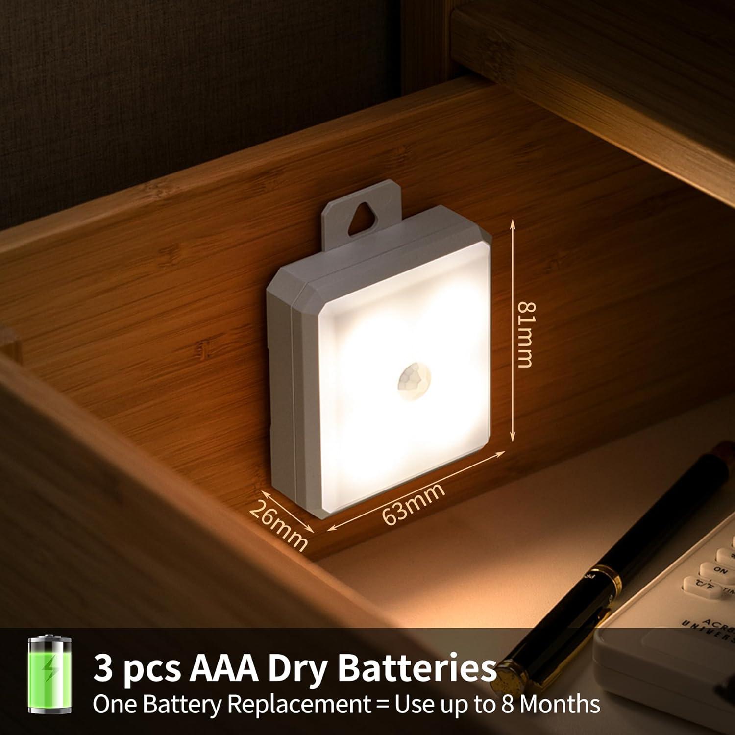 Sensor de Movimiento Luz Nocturna SMASOON 4000K Paquete de 3