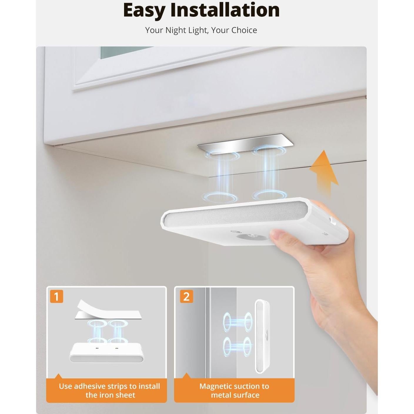 Luz Nocturna Recargable con Sensor de Movimiento Wowatt - 3 Paquetes