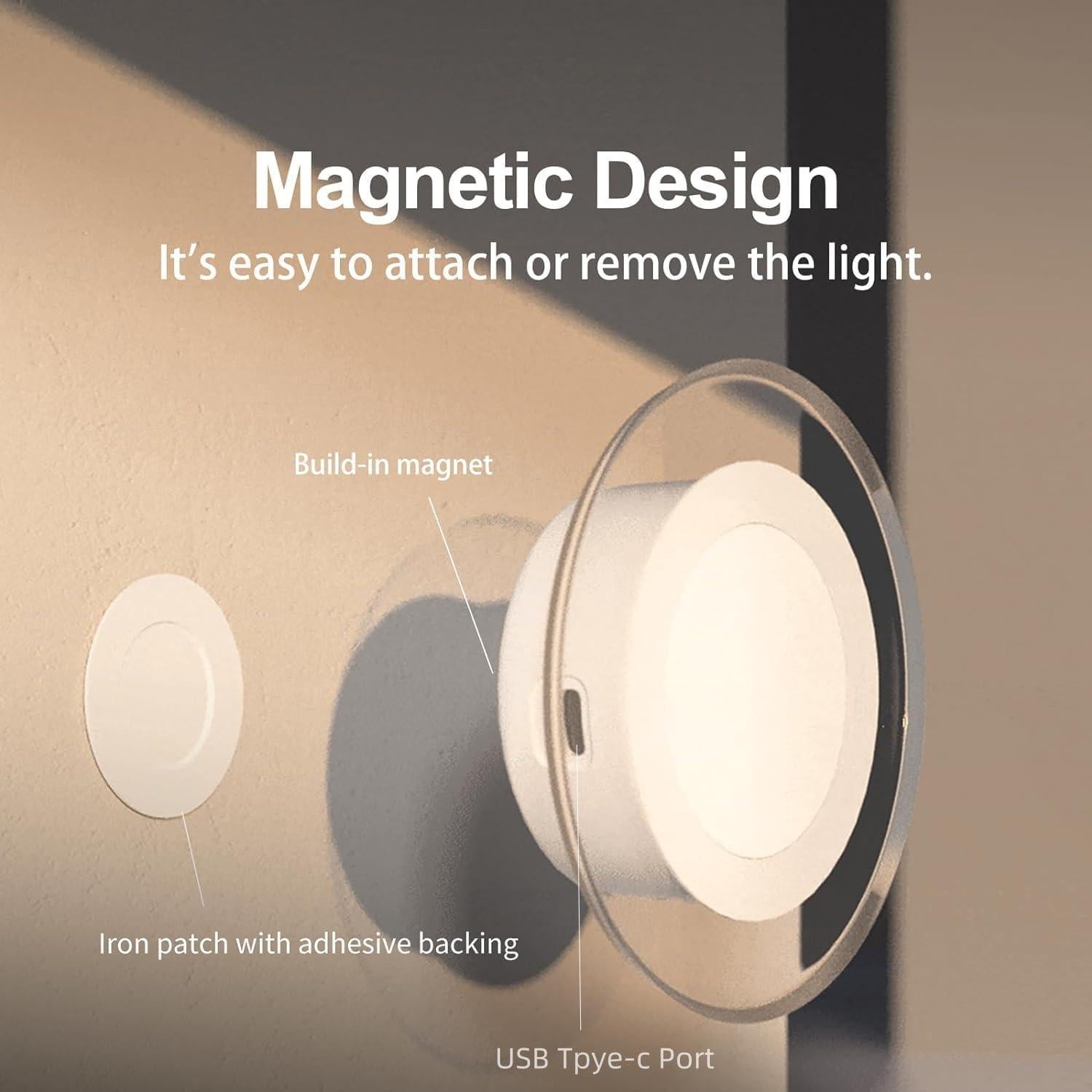 Paquete de 2 Luces Nocturnas LED Beying con Sensor de Movimiento