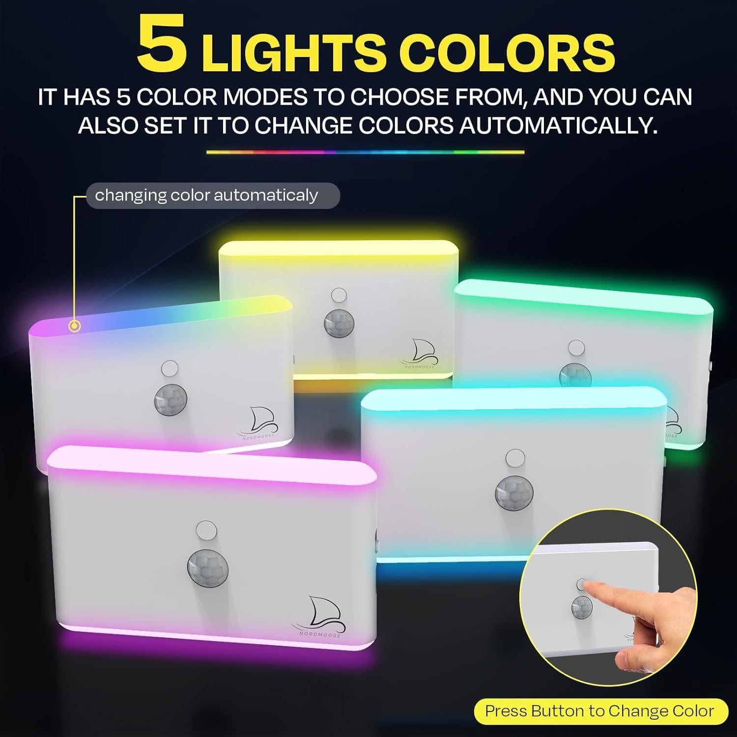 Luz Nocturna Magnética con Sensor de Movimiento Nordmoose