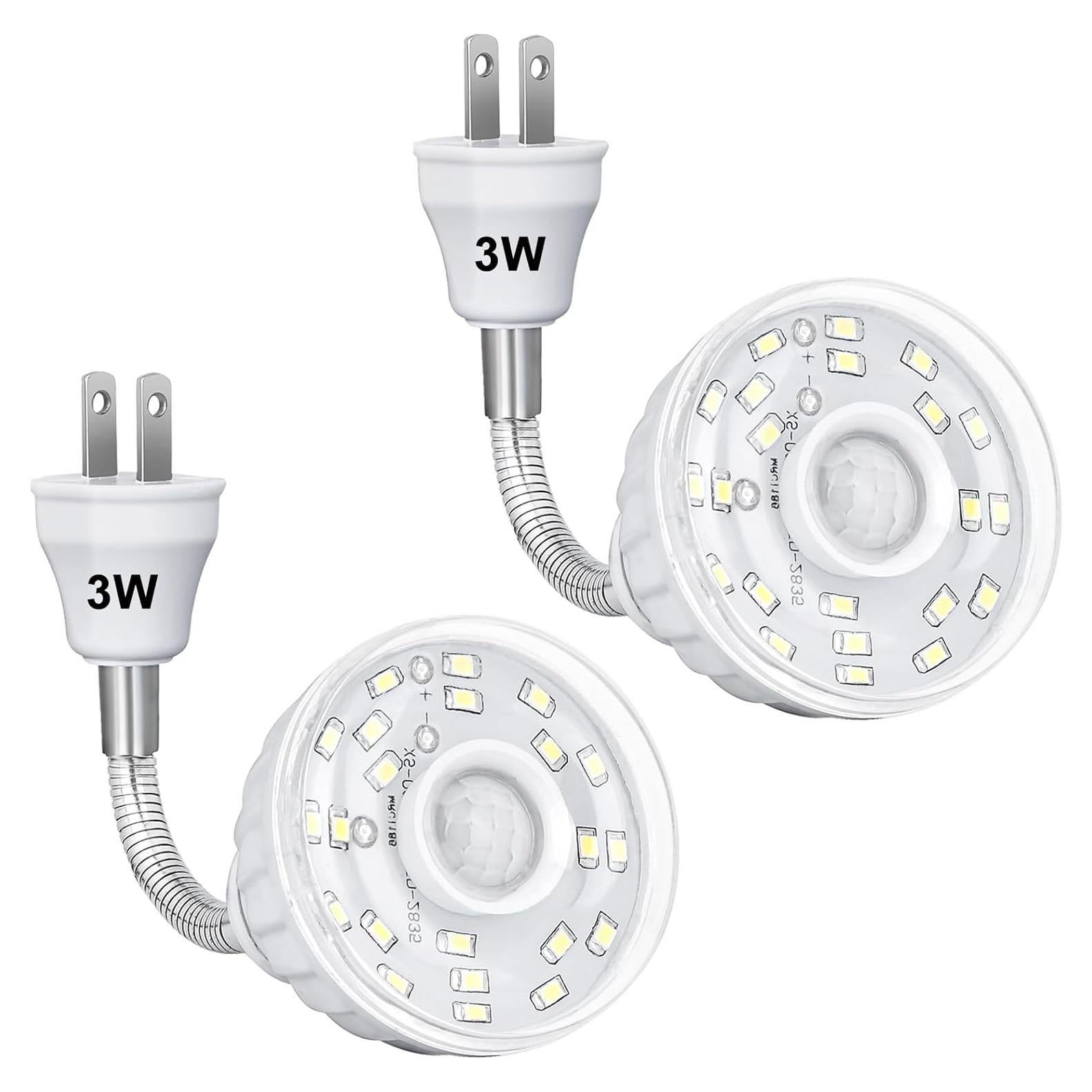 Luz Nocturna LED DEKELIY 3W con Sensor de Movimiento 2 Pcs