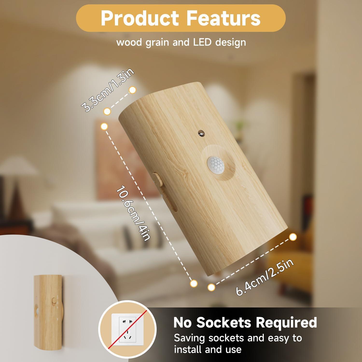 Luz Nocturna Inalámbrica Electight con Sensor de Movimiento 3600 mAh