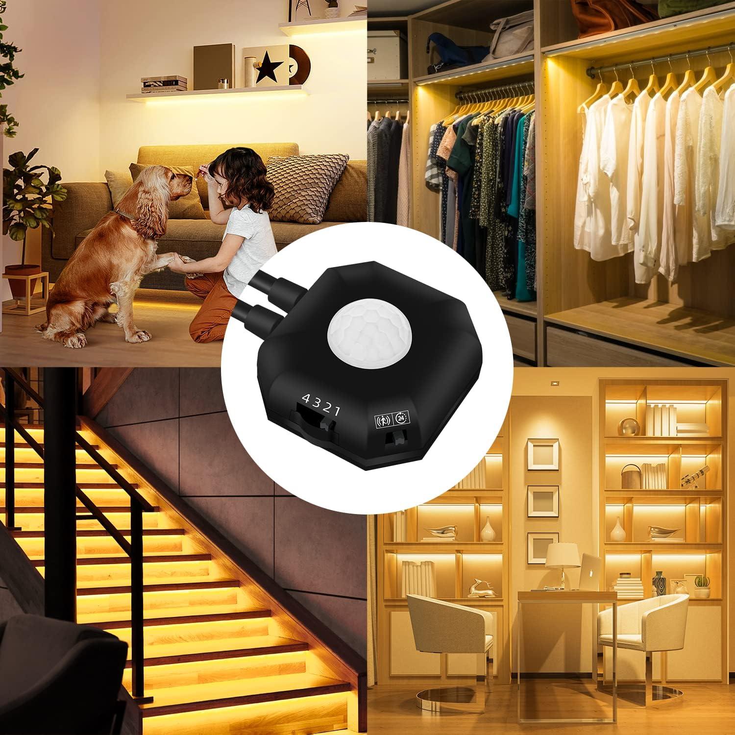 Luces de Tira LED HOUHUI 3m con Sensor de Movimiento USB