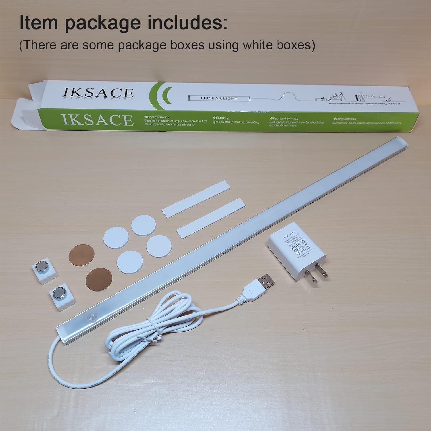 Barra de Luz LED IKSLED 43.2 cm con Sensor de Movimiento Blanco Frío