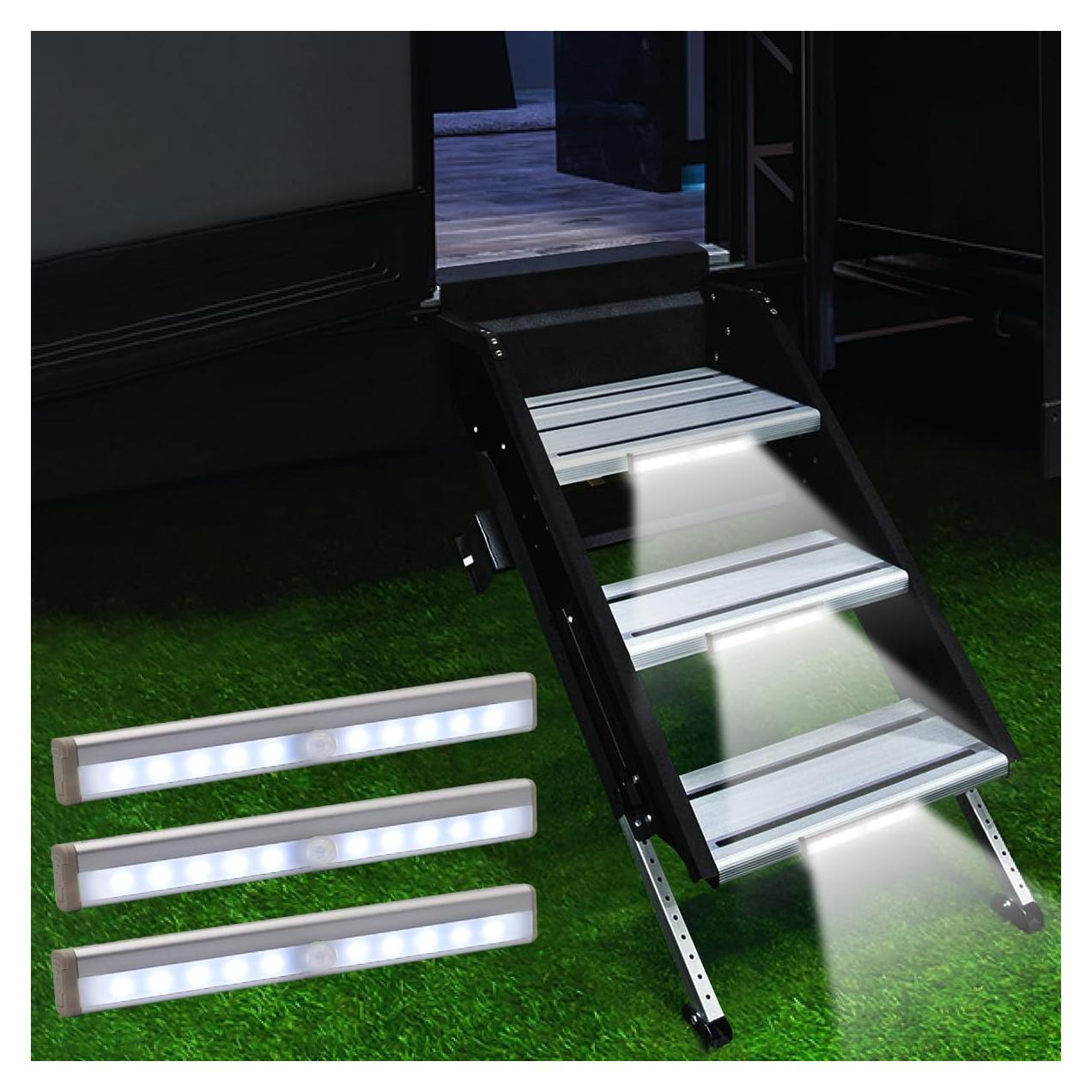 Luces de Escalera Inalámbricas LYCARESUN con Sensor de Movimiento - 3 Piezas
