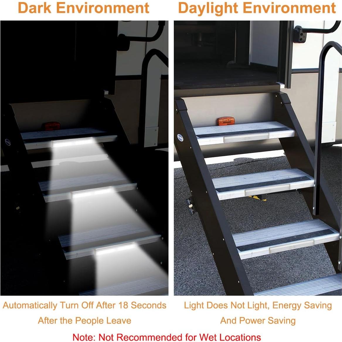 Luces de Escalera Inalámbricas LYCARESUN con Sensor de Movimiento - 3 Piezas