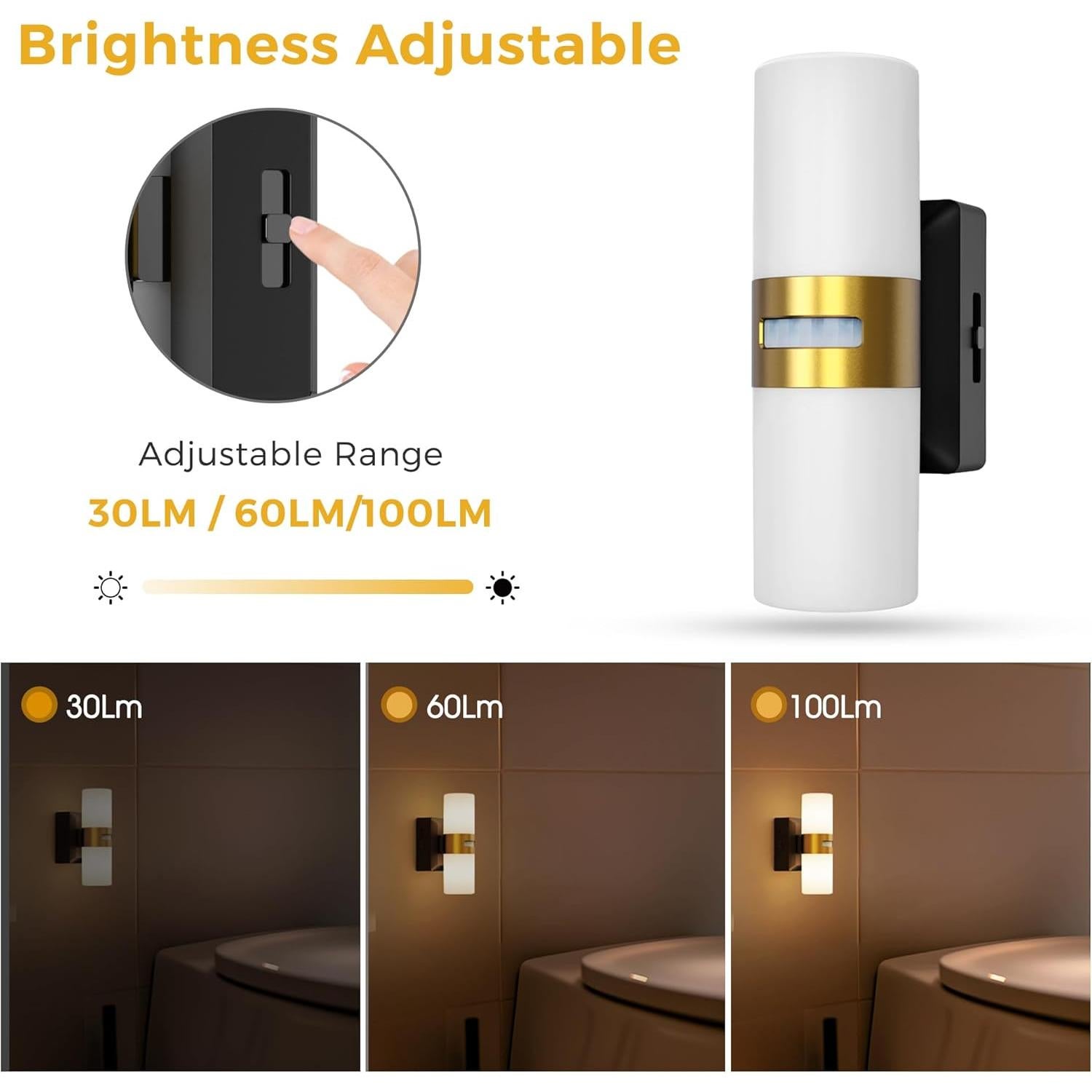 Luz Nocturna LED Recargable L LOHAS con Sensor de Movimiento