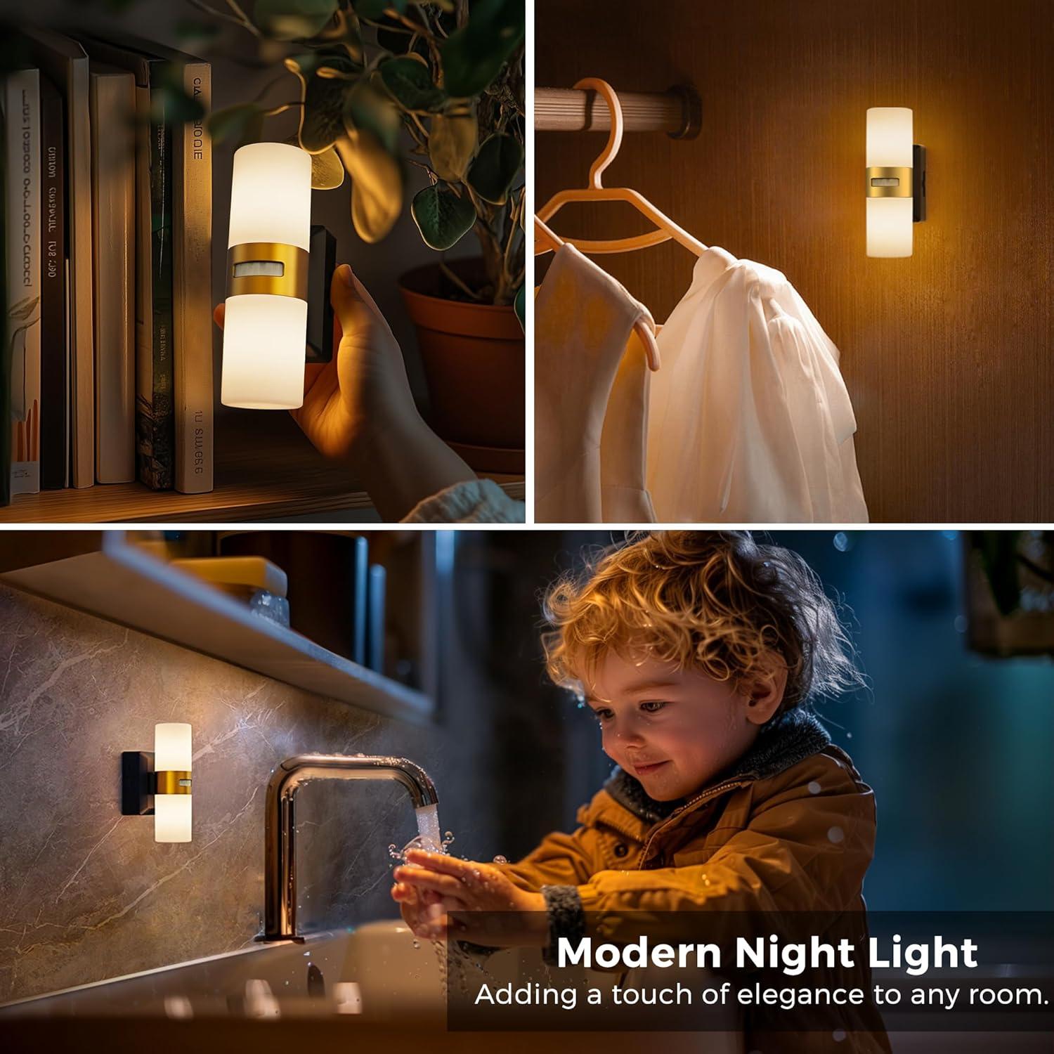 Luz Nocturna LED Recargable L LOHAS con Sensor de Movimiento