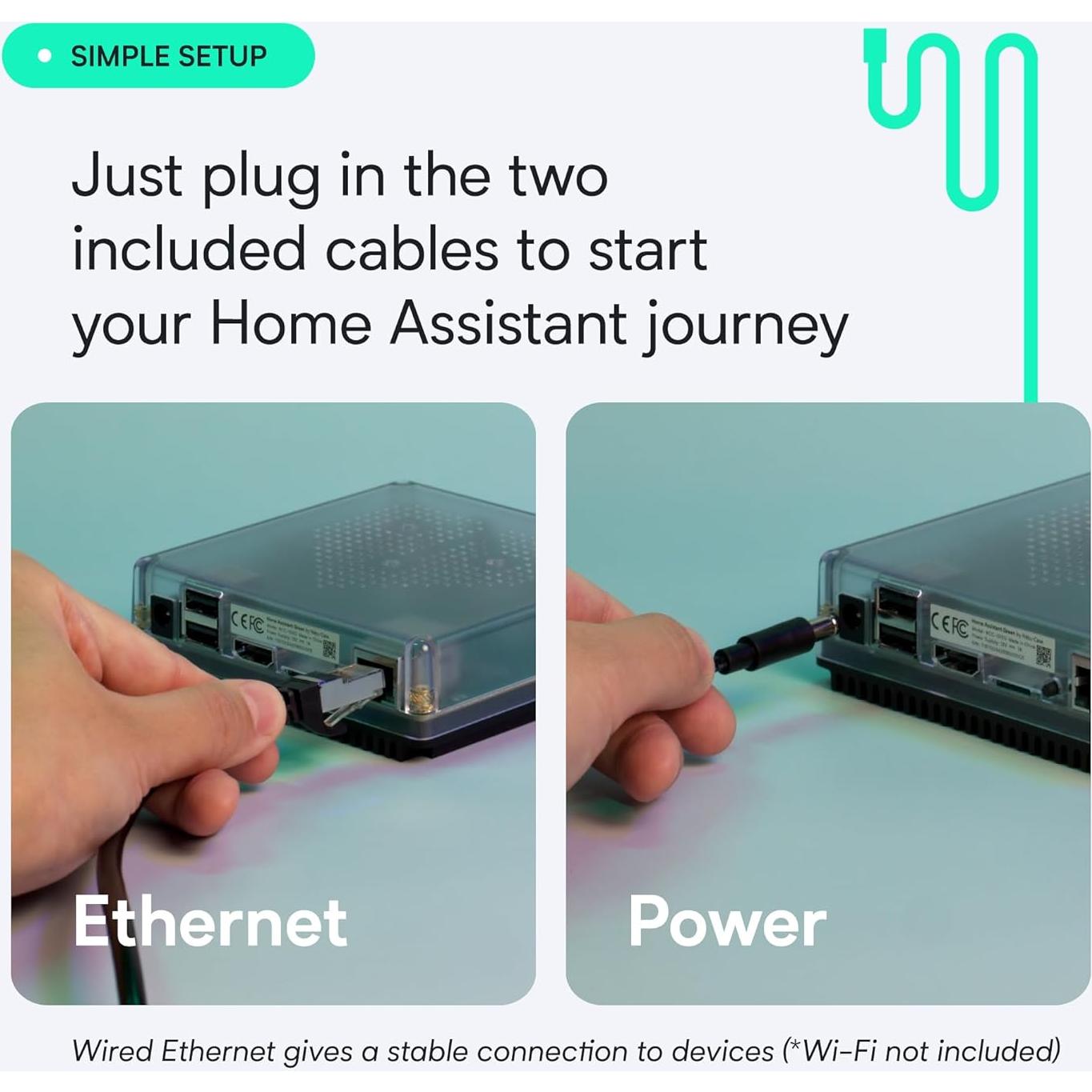 Hub de Hogar Inteligente Home Assistant Green - 32GB, 4GB RAM