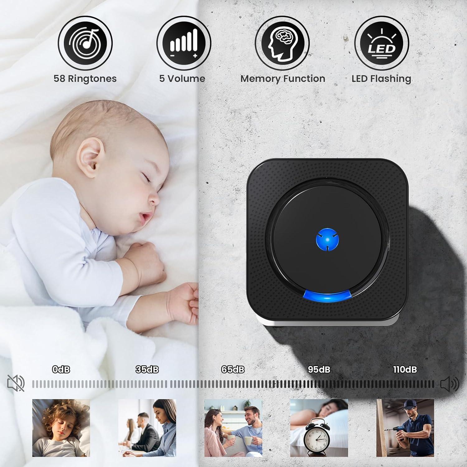 Extensor de Timbre Inalámbrico BESIMLIVE para Video Blink