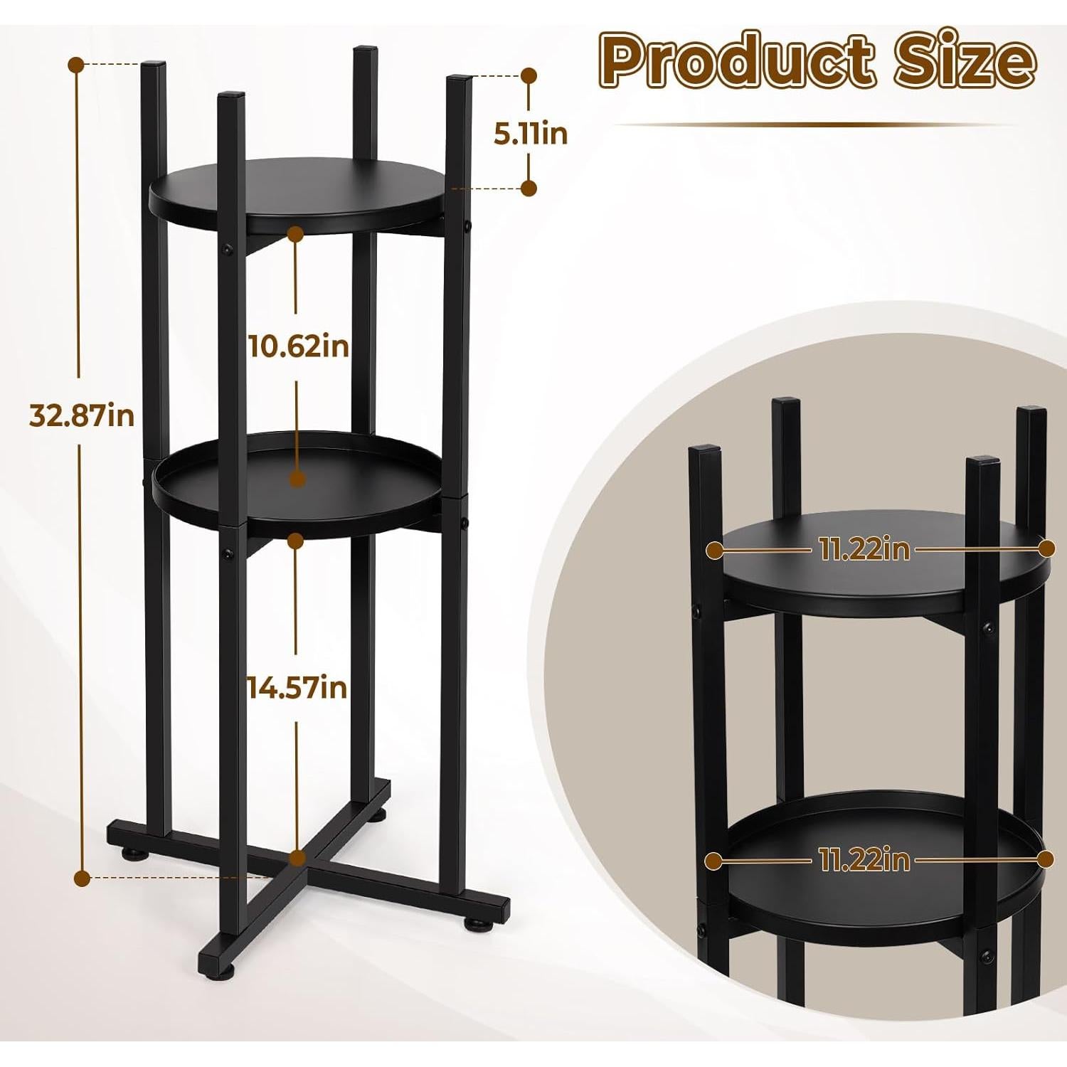 Soporte para Dispensador de Agua Retyion 2 Niveles 83 cm