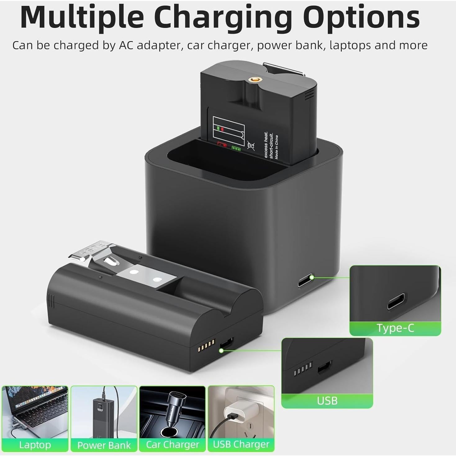 Batería de Reemplazo Runpower para Timbre Ring 7200mAh