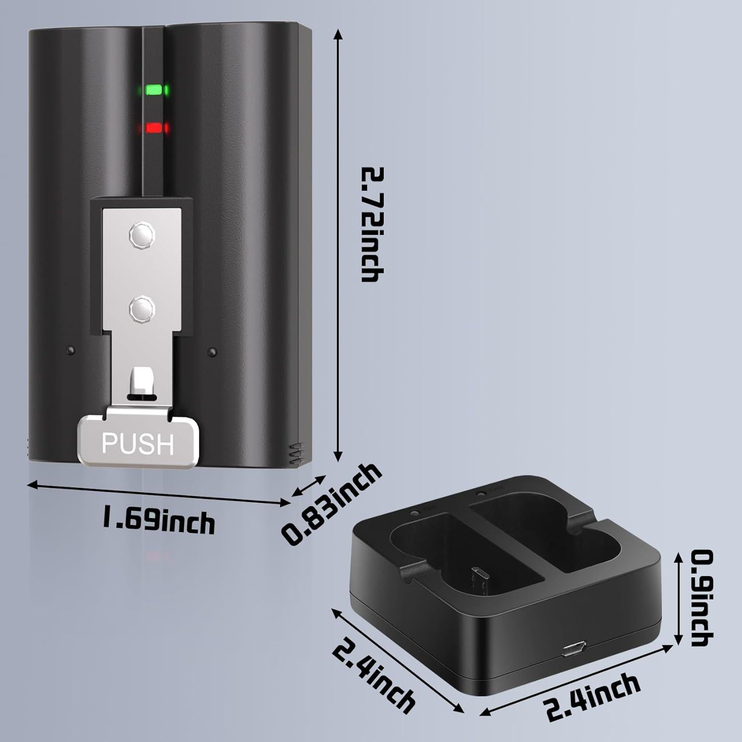 Baterías Recargables JYJZPB 7200mAh para Timbres de Video
