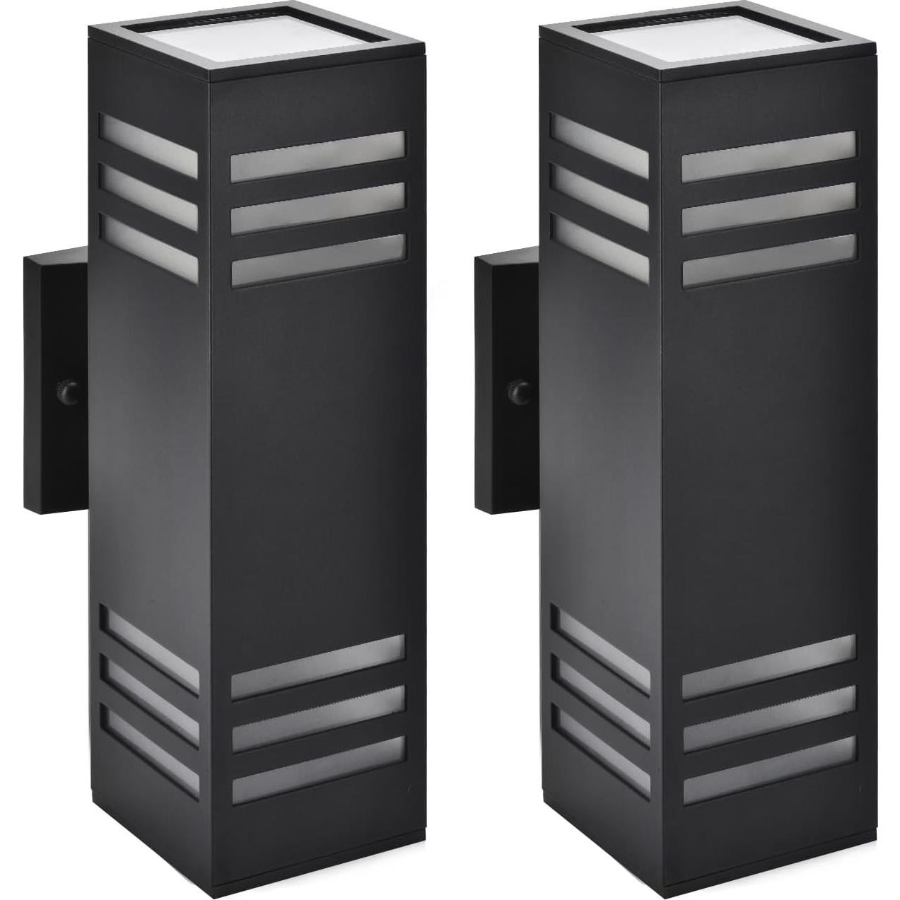 Luces de Sconce Exterior Inteligente Rosykite RGB 33cm 2 Pzas