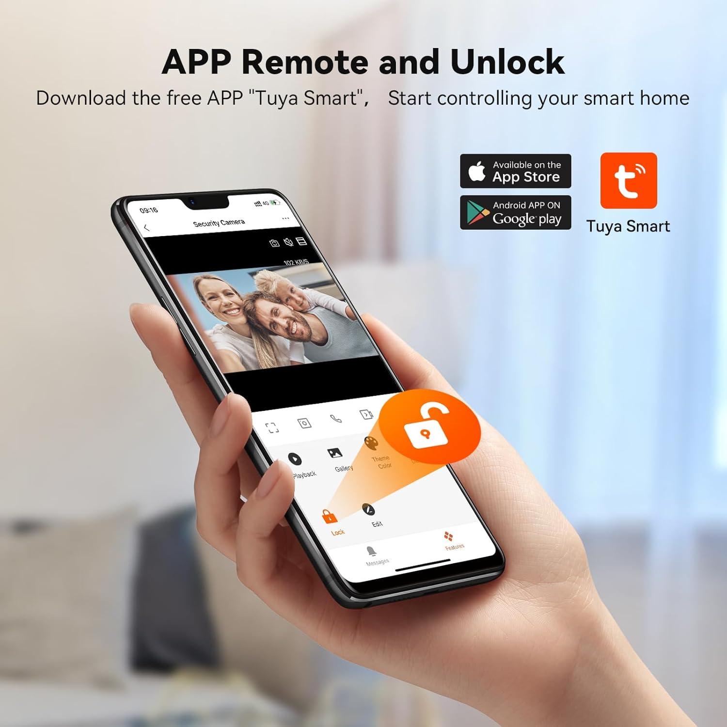 Timbre de Video Inalámbrico TMEZON 1080P con Monitor 7"