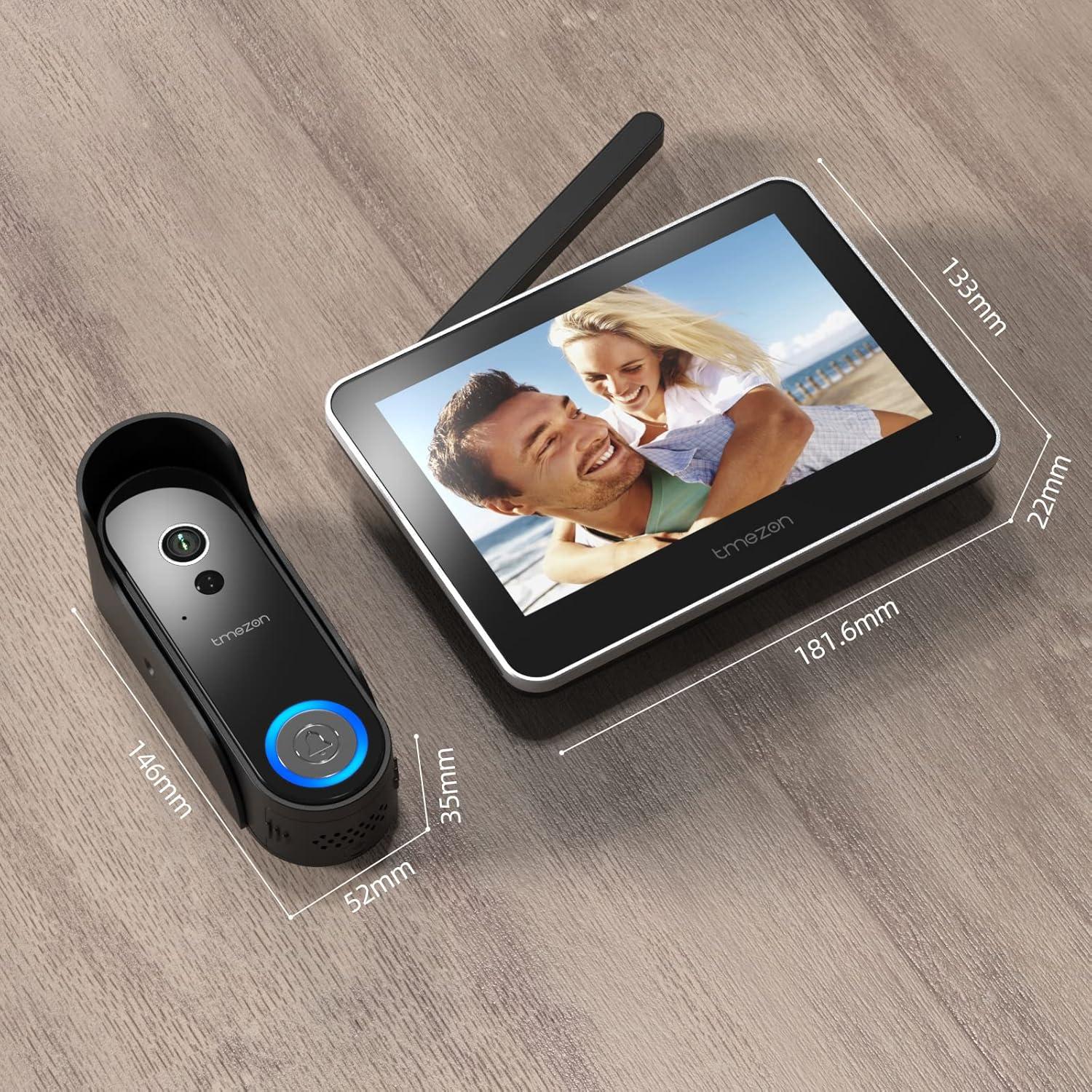 Timbre de Video Inalámbrico TMEZON 1080P con Monitor 7"