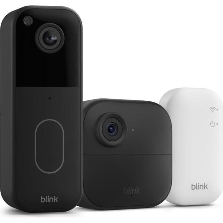 All-new Blink Video Doorbell + Outdoor 4 – Wireless smart security cameras, head-to-toe HD view, two-year battery life. Sync Module Core included – 1 camera system + Video Doorbell