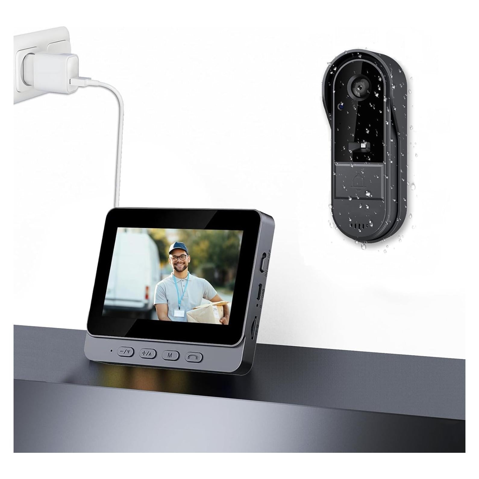 Cámara de Timbre Inalámbrico Winnes M16A 1080P IP65