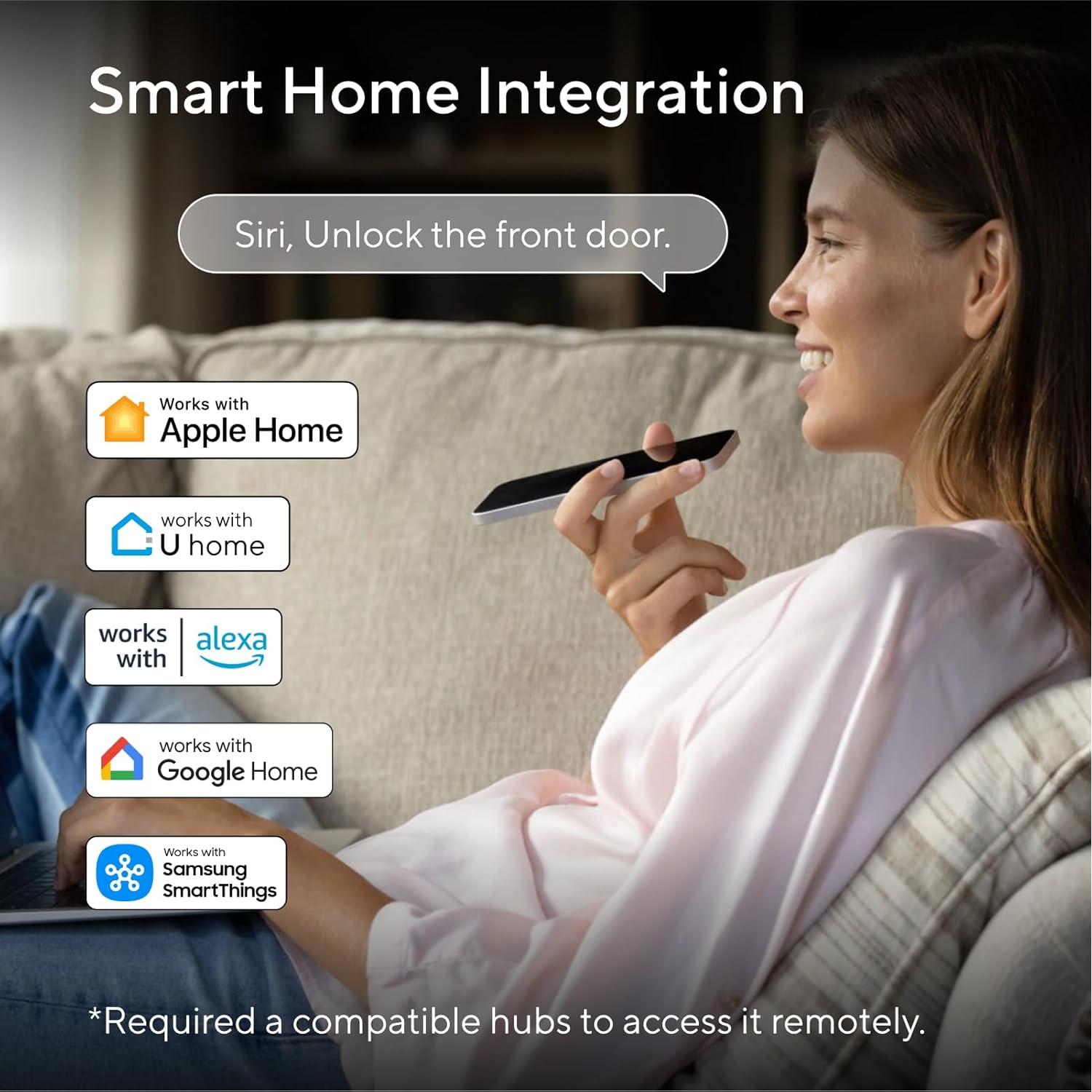 Cerradura Inteligente ULTRALOQ Bolt NFC con Apple HomeKit